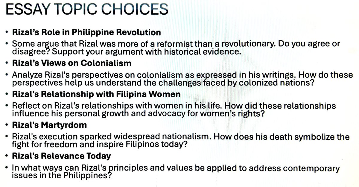 lf commissioner

task: essay (life and works of rizal)
due: nov. 27, 4pm (tomorrow)

pls drop your rate per word