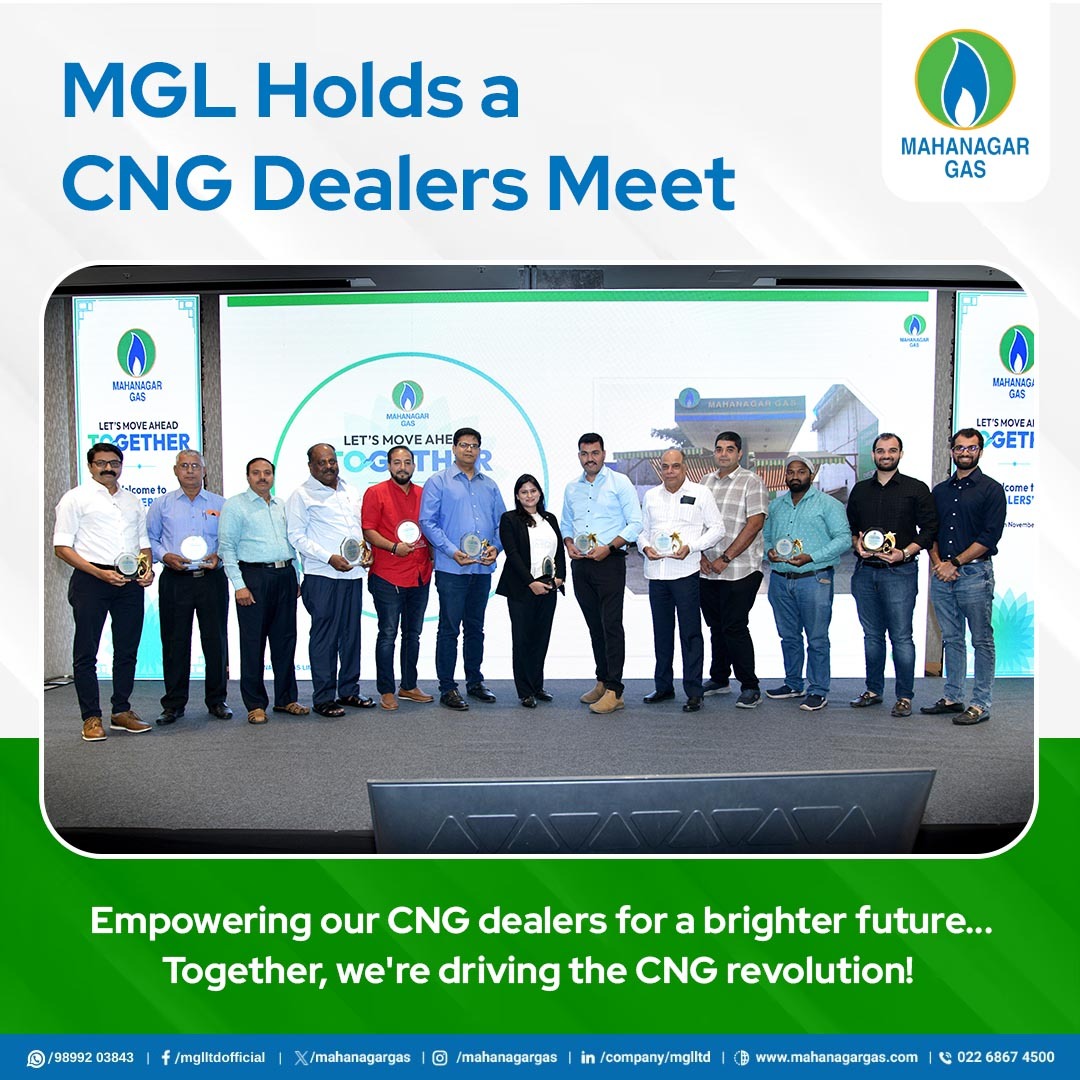 mahanagargas's tweet photo. We are truly excited about the innovative ideas and partnerships that emerged from our CNG Dealers Meet! Let us together move towards cleaner energy &amp; a better future! https://t.co/6WCDOZXeJo