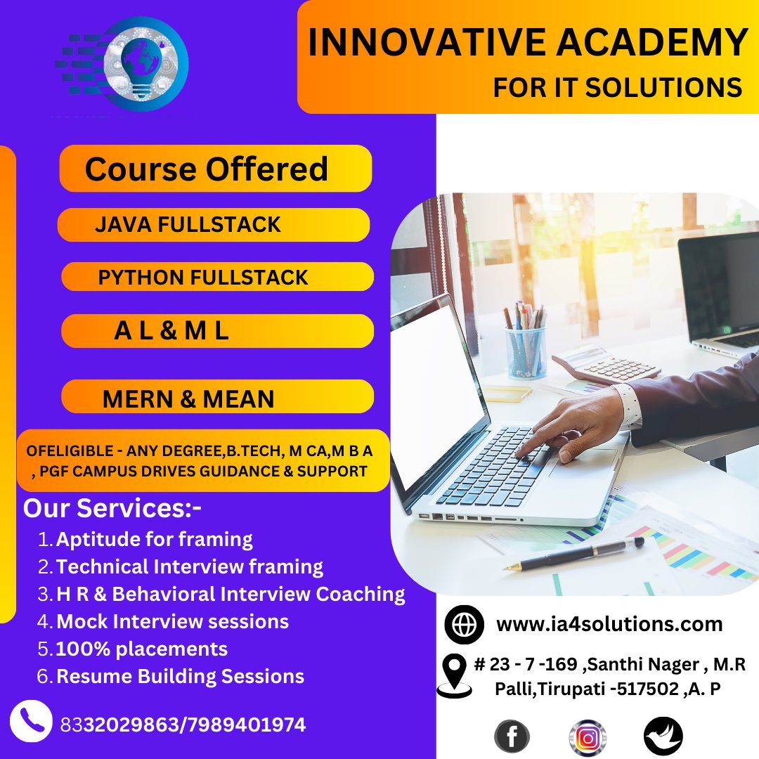 ia4solution's tweet image. #pythondjangoappdevelopment #magento #academicprojects #flutterappdevelopment #automationtesting #softwaretraining #placement #digitalmarketing #learndigitalmarketingonline #interview #itprojects #jobtraining #professionalinstitute #digitalmarketingtrainingkerala #interns