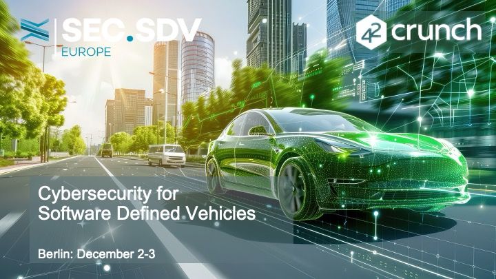 42Crunch works with some of the world’s leading automotive brands to protect their APIs. Meet our team  at Cybersecurity for Software Defined Vehicles. 

Don't miss Axel Grosse's session:
Securing the Future: Revolutionizing API Security in DevSecOps
…ity-for-software-defined-vehicles.com/peoples/axel-g…