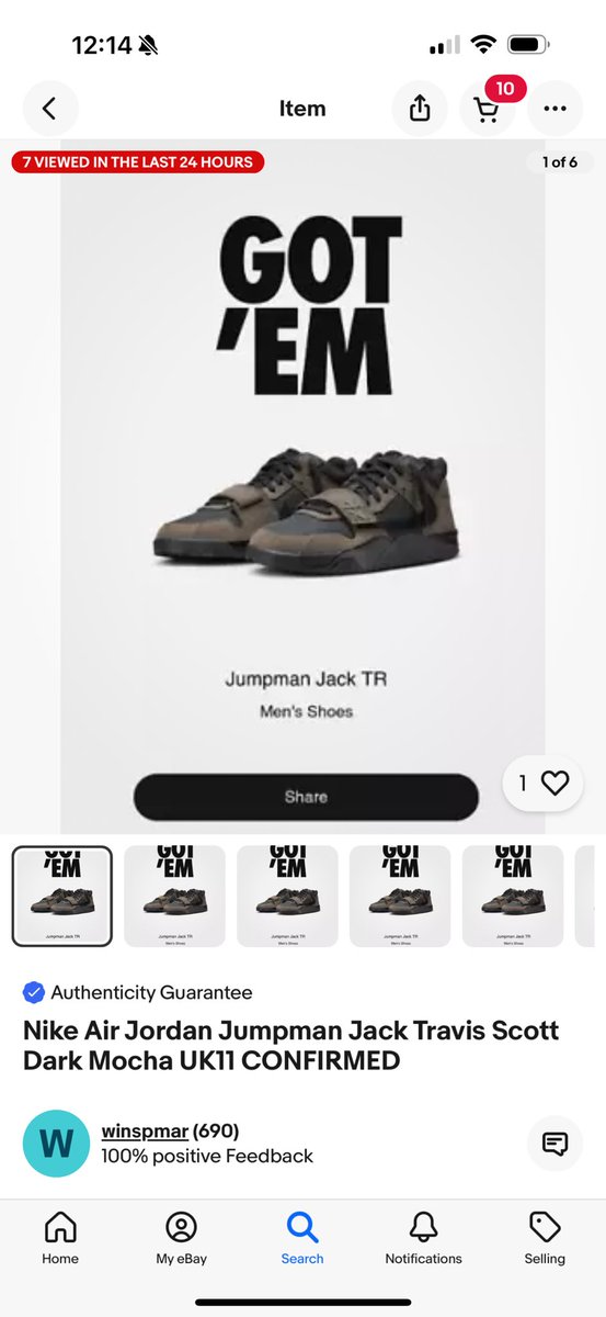 MelAdamson42's tweet photo. @nikestore @Nike 
THIS REALLY gets me 😡 Tried this morning 4 my son who desperately wants them 2 wear. I was on 2 different accounts 2 try &amp; get, but couldn’t. Then I’m met with this crap by folk that only want them 2 sell on. It should have been a 1st come 1st served basis! https://t.co/hQZZ0i29iU