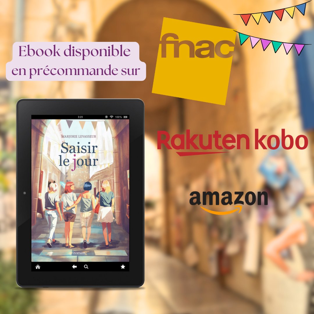 Oyez, oyez, chers lecteurs et lectrices !

C'est officiel !

La précommande numérique de
🌞SAISIR LE JOUR🤝
est désormais disponible sur Amazon Kindle , Kobo et Fnac .

Amazon : amazon.fr/dp/B0DNT34BFG
Kobo : kobo.com/fr/fr/ebook/sa…
Fnac : bit.ly/3V8ZTVs

À bientôt !