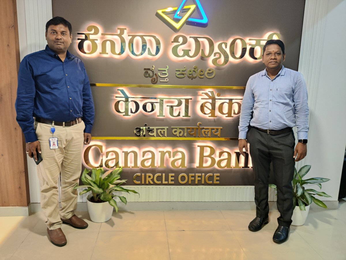 NCSSoft's tweet image. Proud Moment! 
Excited to welcome Canara Bank as our newest client! Our team is in Bangalore to kick off the initial phase of this collaboration. Looking forward to a successful partnership!
#NCS #eTHIC #ncssoftsolutions #NewClient #CanaraBank #ProudMoment