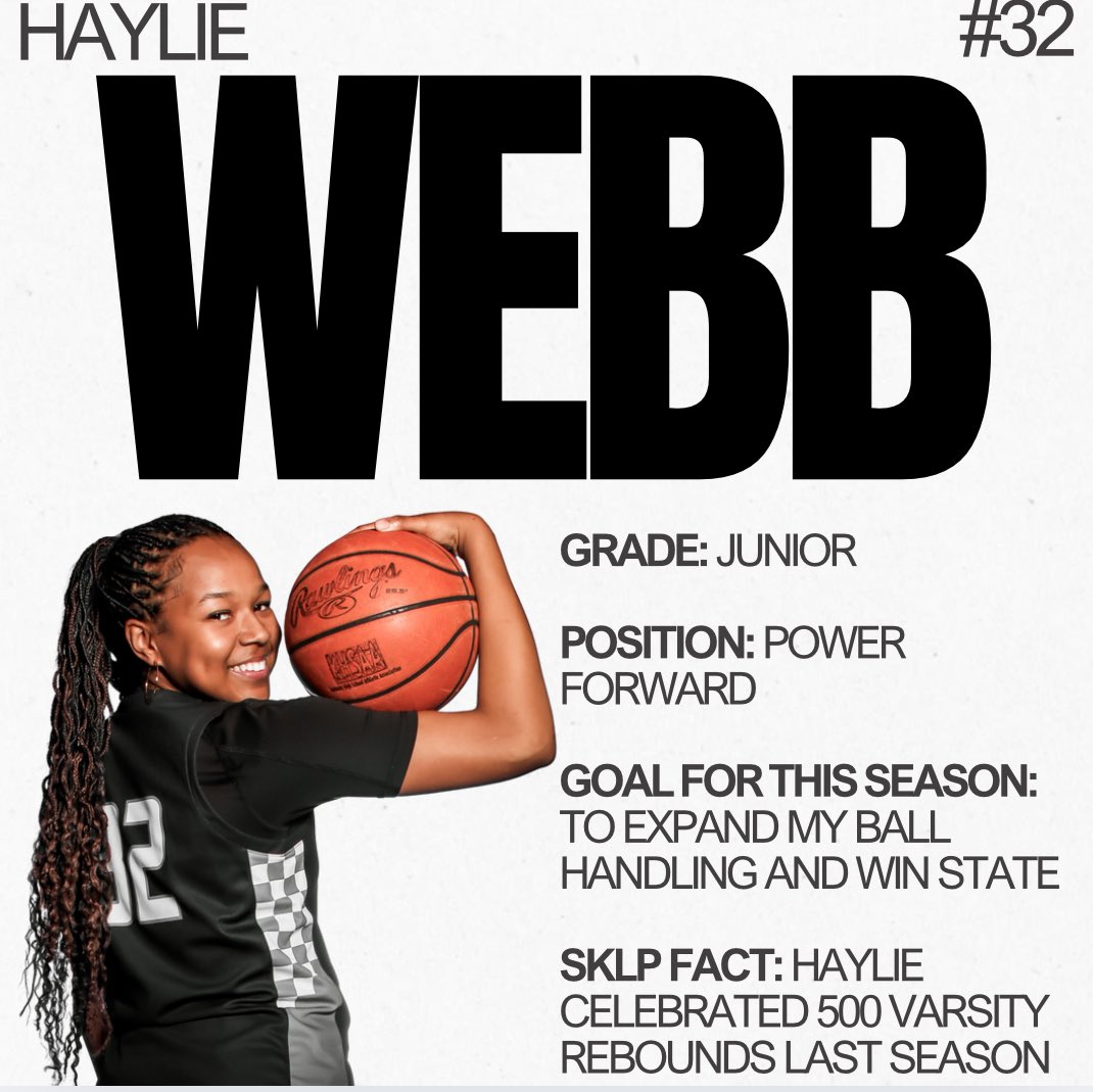 Simon Kenton Lady Pioneers π (@sklpbasketball) on Twitter photo Meet #32 Junior Haylie Webb, our powerhouse power forward! π With her incredible rebounding skills and athletic prowess, she not only elevates her game but also inspires her teammates to push their limits.Β <a href="/08HaylieWebb/">HaylieWebb.32</a> Meet #32 Junior Haylie Webb, our powerhouse power forward! π With her incredible rebounding skills and athletic prowess, she not only elevates her game but also inspires her teammates to push their limits.Β <a href="/08HaylieWebb/">HaylieWebb.32</a>