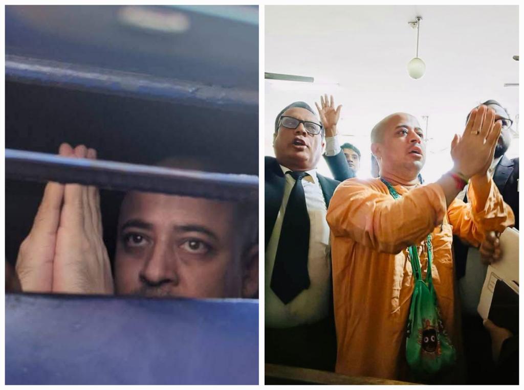 बिग ब्रेकिंग  -:

बांग्लादेश में इस्कॉन से जुड़े हिंदू "संत चिन्मय कृष्ण दास प्रभु"  को गिरफ्तार किया गया है।

उन पर "देशद्रोह और सांप्रदायिक सौहार्द बिगाड़ने का "आरोप" लगाया गया है।

बंग्लादेश में "अल्पसंख्यक" पर इस तरह हो रहा अत्याचार  !

भारत सरकार तुरंत संज्ञान ले  !
😡😡