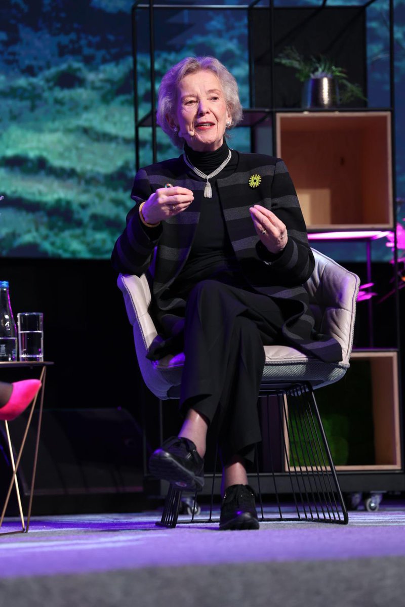 ‘We’re almost getting to the tipping points, but we need to tell the positive story, we are on the cusp of a fairer, healthier world’ Mary Robinson, Former President of Ireland and Chair of the Elders speaking at yesterday’s #AIBSustainabilityConf24 🌱