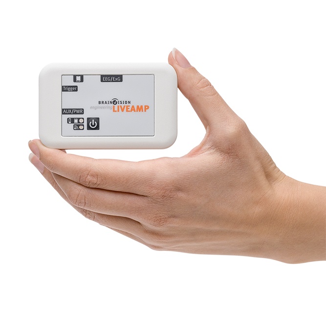 Brain_Products's tweet photo. Are you looking for a highly flexible solution for your #mobile #EEG studies?
💡 Our compact & wearable #LiveAmp amplifier gives you the scalability & modularity you need. Available with 8, 16, 32 & 64 channels. Find out more & see how easy it is to use: https://t.co/XLYeZljrbm https://t.co/U6albDzIVp