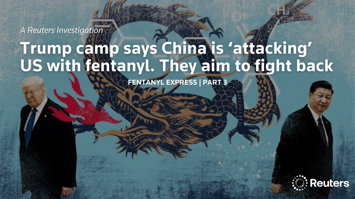 Trump’s transition team advisors are advocating a much more aggressive posture towards China over fentanyl than the one adopted by Joe Biden, including pushing for US sanctions on Chinese banks allegedly linked to the illicit trade, <a href="/Reuters/">Reuters</a> has learned reut.rs/4hZcCnr