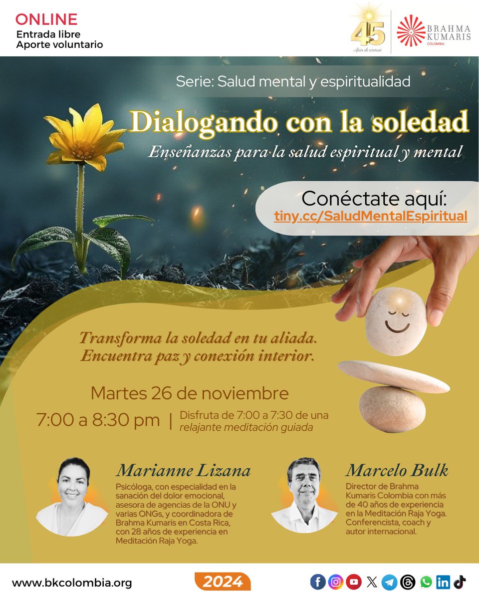 MARCELO BULK (@marcelobulk) on Twitter photo ¿Qué te parece escuchar un conversatorio sobre la soledad, y cómo superar las experiencias negativas?
¿O quizá te gustaría invitar a alguien más?
tiny.cc/SaludMentalEsp…
<a href="/SanaMenteRadio/">SanaMente</a> <a href="/caroangaritab/">Carolina Angarita B</a> <a href="/SantiagoRojasMD/">Santiago RojasPosada</a> ¿Qué te parece escuchar un conversatorio sobre la soledad, y cómo superar las experiencias negativas?
¿O quizá te gustaría invitar a alguien más?
tiny.cc/SaludMentalEsp…
<a href="/SanaMenteRadio/">SanaMente</a> <a href="/caroangaritab/">Carolina Angarita B</a> <a href="/SantiagoRojasMD/">Santiago RojasPosada</a>
