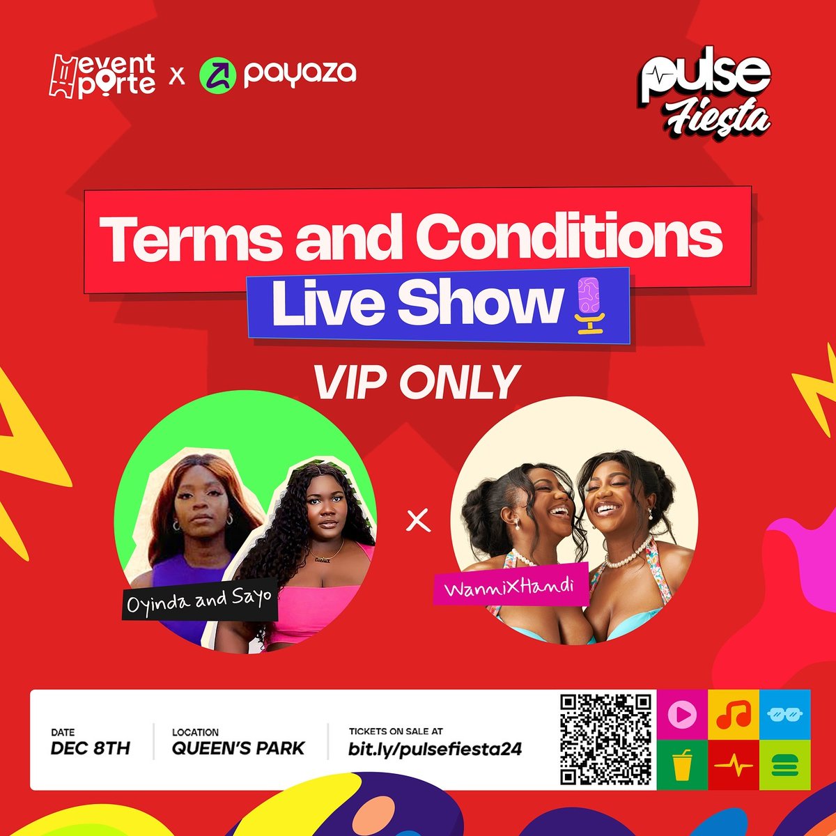 Pulse Nigeria (@pulsenigeria247) on Twitter photo 🚨ENERGY SQUAD🚨 Wanni & Handi will be at PULSE FIESTA 2024 for the #TermsAndConditions Live show 🎤🔥 Are you ready to vibe with <a href="/WannixHandi/">WannixHandi</a> LIVE? 🎶✨
👉🏾General Tickets are just ₦5,000!
👉🏾VIP Tickets are just ₦15,000
Click this link bit.ly/pulsefiesta24 NOW! 🚀
Come 🚨ENERGY SQUAD🚨 Wanni & Handi will be at PULSE FIESTA 2024 for the #TermsAndConditions Live show 🎤🔥 Are you ready to vibe with <a href="/WannixHandi/">WannixHandi</a> LIVE? 🎶✨
👉🏾General Tickets are just ₦5,000!
👉🏾VIP Tickets are just ₦15,000
Click this link bit.ly/pulsefiesta24 NOW! 🚀
Come