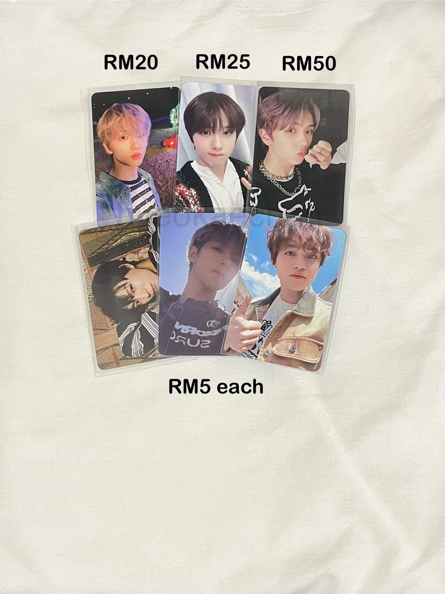 wts nct photocards

𓄲 all pc in mint condition 
𓄲 serious buyer only
𓄲 price refer pics

⤷ no rush postage
⤷ can meet up at my apartment (ara damansara)

Help RT | #pasarNCT #PasarNCTmy