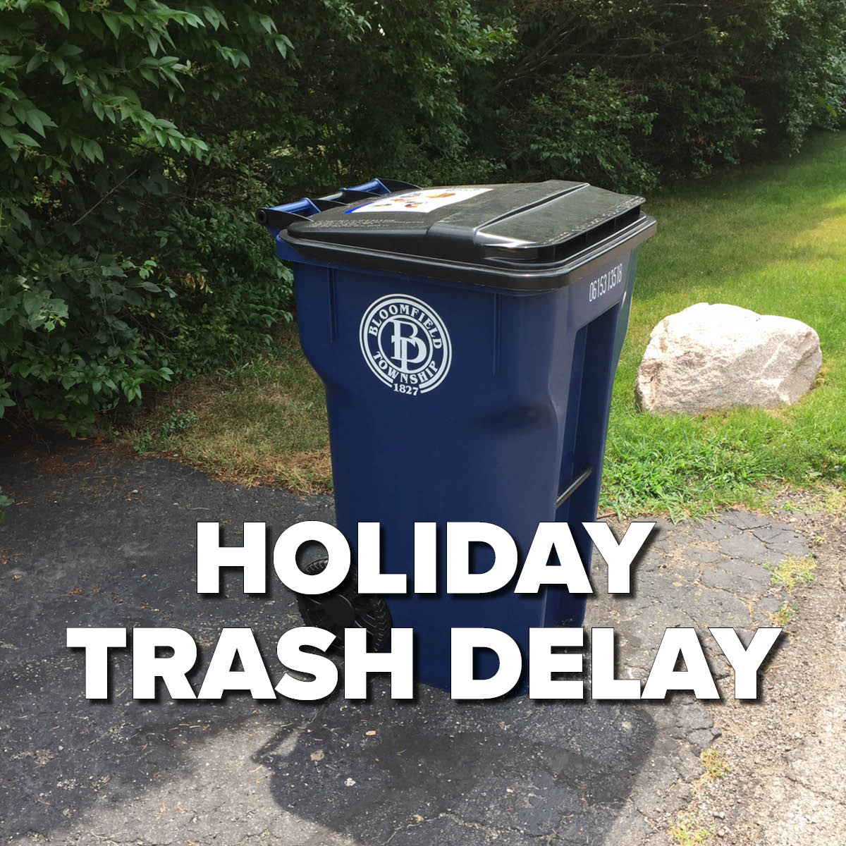Friendly Reminder: Trash collection on Thursday, November 28, and Friday, November 29, will be delayed one day due to the Thanksgiving holiday.