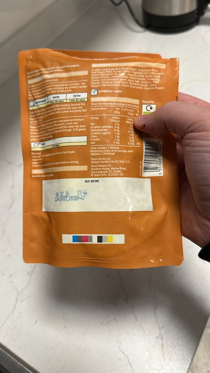 TrishyHarrison's tweet photo. @Tesco bought some of your Mexican inspired rice from Kettering yesterday and this is what we find in the packet. Best before not until 2026 https://t.co/Nfzmdd7vT5