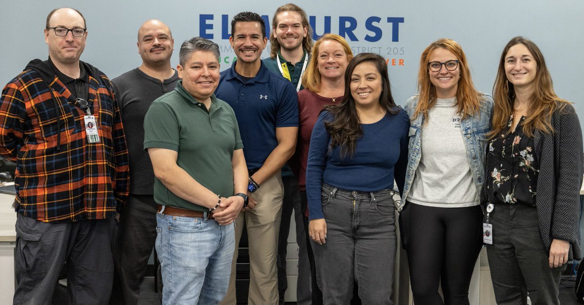 Thankful for such an amazing team and to be apart of it everyday. If you’d like to learn more about Elmhurst 205 and what the technology department does for our district, check out our new and improved website: 

elmhurst205.org/page/technolog…