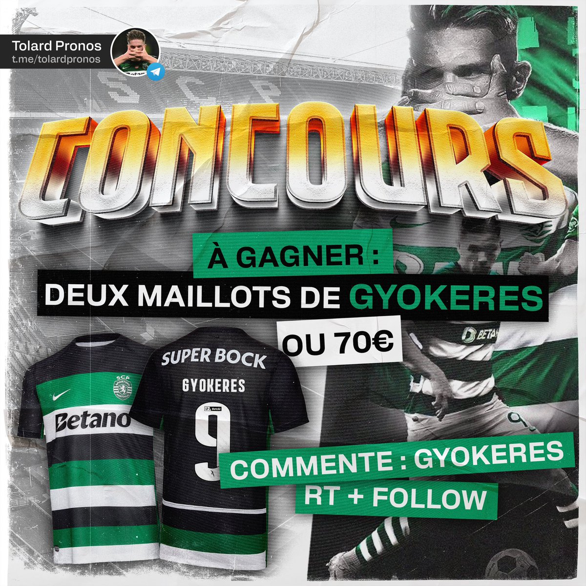 el_libro01's tweet image. Le goat gyokeres joue ce soir c’est l’occasion de vous régaler les conditions sur l’image