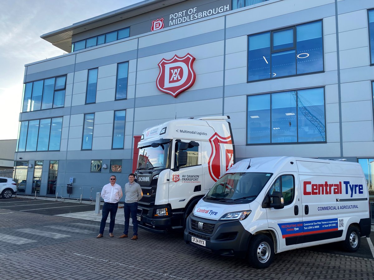 Haulage business, AV Dawson Transport has signed a partnership with a national service provider to accelerate its #carbonreduction plans.

The transport firm, which is part of the <a href="/AVDawson/">AV Dawson</a> Group, has signed a new contract with Central Tyre.

lnkd.in/ekFTbUJN