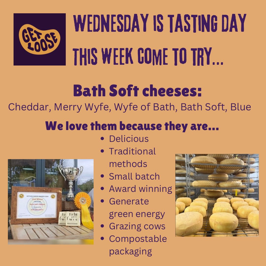 It’s tasting day tomorrow (Wednesday) for our multi award winning <a href="/BathSoftCheese/">Bath Soft Cheese</a> cheeses 😋 
Have you tried them all? 
From cheddar to blue and not forgetting the Bath Soft. Imagine if a Brie and a Camembert had a baby!