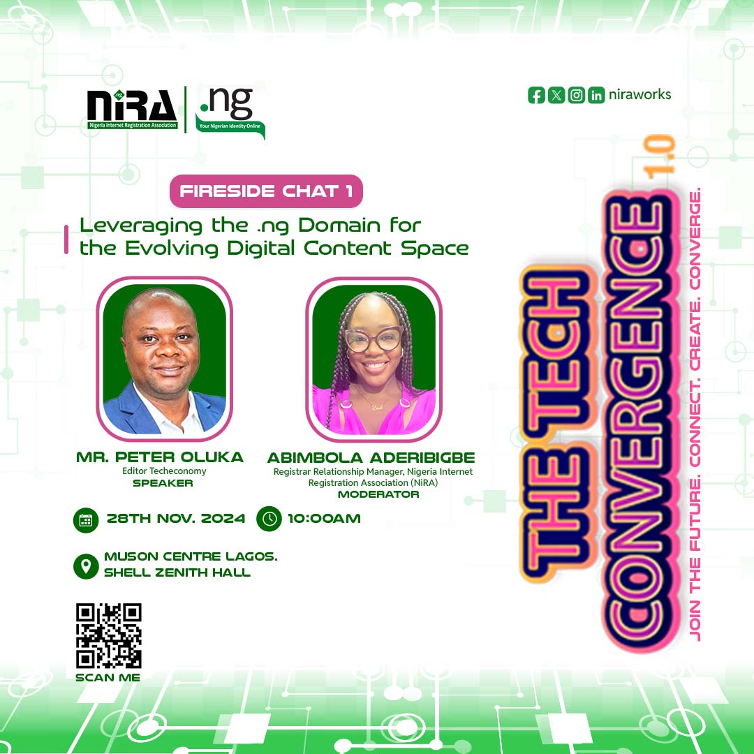 niraworks's tweet photo. We are about to have the most impactful fireside chat you have ever experienced with the phenomenal Mr. Peter Oluka of Techeconomy and Miss Bimbo Aderibigbe of NiRA.
The Tech Convergence is fully loaded, with exciting programs just for you.
#Techevent
#trendingevents https://t.co/8unXSZdXMA