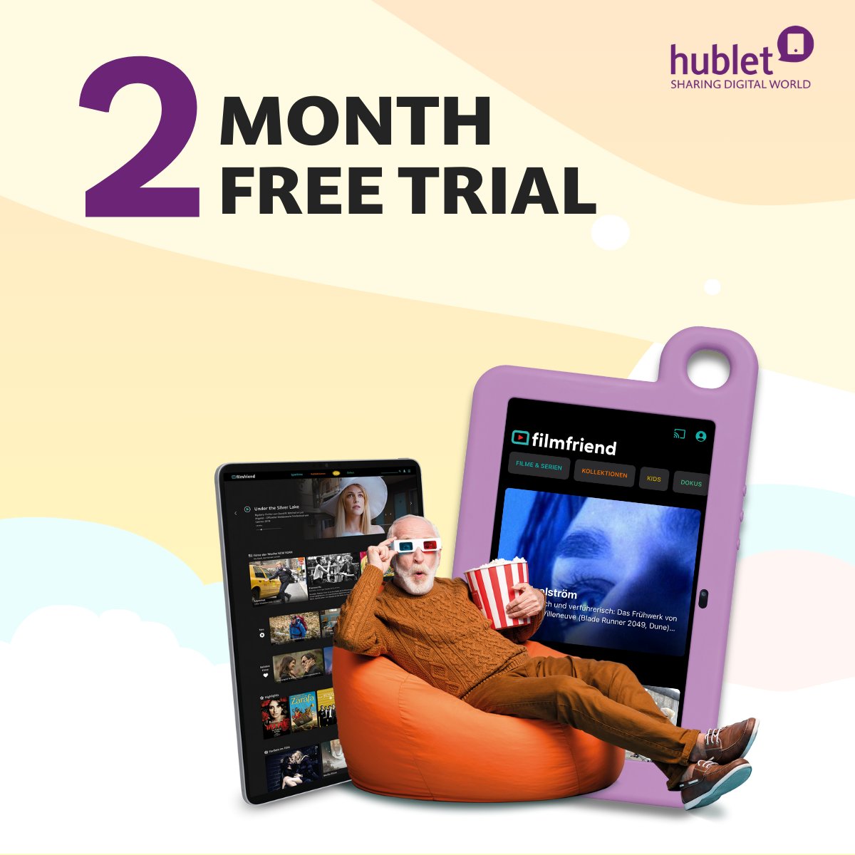 TheHublet's tweet image. 🎥 Offer more than books at your library! Try @filmfriendVOD FREE for 2 months when you purchase Hublet (new users only)!
Check the offer details here: hubs.la/Q02ZvLTS0
Auf Deutsch: hubs.la/Q02ZvMww0
#partnership #DigitalContent #Hublet #Filmfriend #LibraryOffer