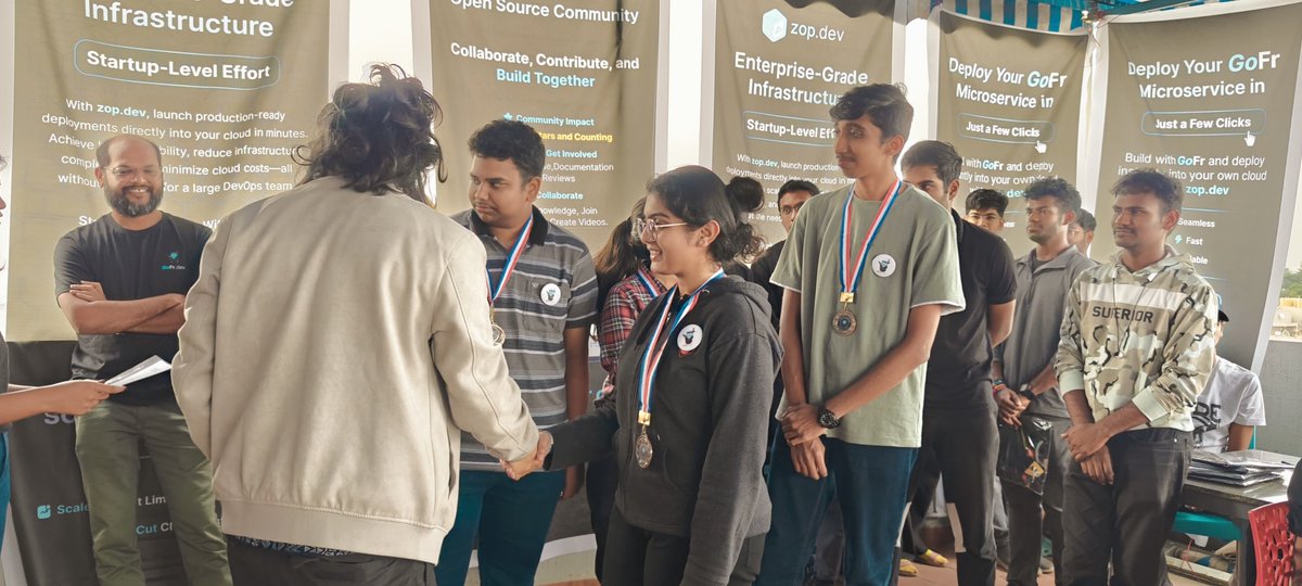 gofr_dev's tweet photo. Congrats to "Ctrl + Alt + Dev" for winning 3rd prize and ₹10k! 🏆

They built a tool that customizes trending memes with GoFr content, boosting social media reach and growing the community! 🚀💡

Great work—excited to see more! 🙌

#golang  #Hackathon #Memes #GoFr #Community https://t.co/lW8z16HIqE