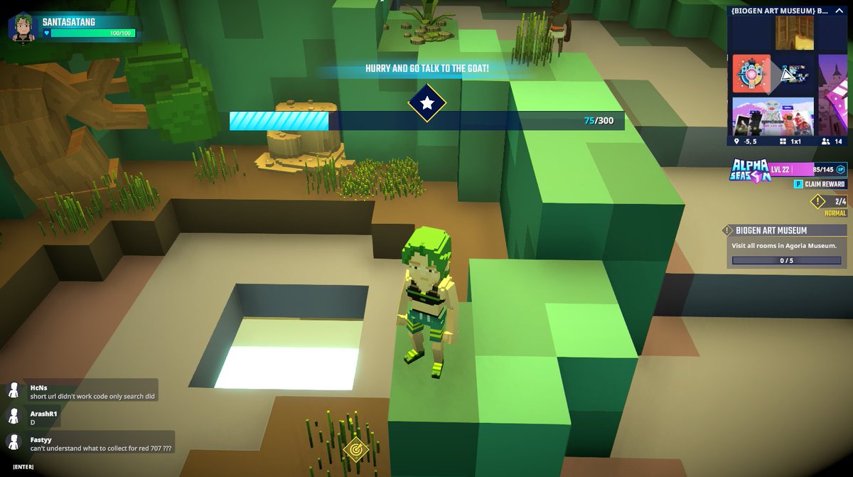 23dec1's tweet photo. Entering the Gallery Room at the BioGen Art Museum in @TheSandboxGame. Get ready for a mind-bending fusion of art and science! 🧬🎨 @agoriamusic https://t.co/juQBHLF4eM #TheSandbox #AlphaSeason4 #AS4SocialChallenge https://t.co/pkH5nYsHVf