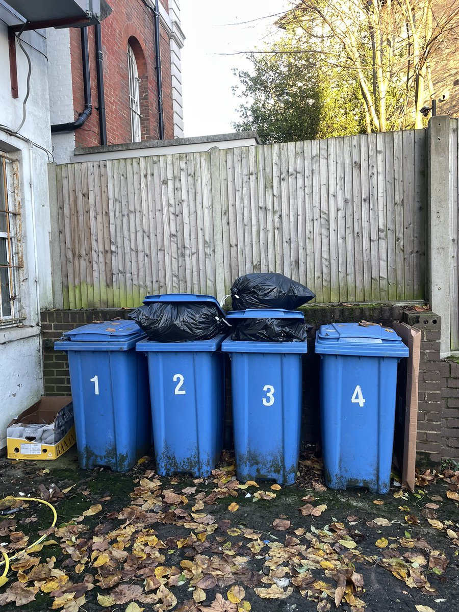 marthamacbean's tweet photo. A picture of our bins every week they don’t get collected by @LBofBromley in the hope that they might rectify the problem and I might get to speak to someone who can tell me the exact collection point and day. 🧵 https://t.co/CFPH5oKami