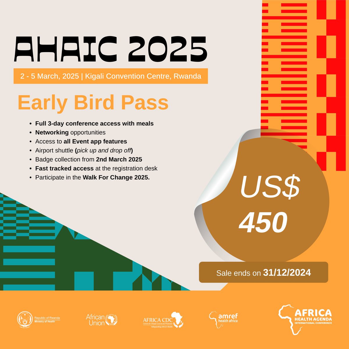 From #COP29 to #AHAIC2025 in Kigali, Rwanda, the dialogue on climate and health continues, focusing on local solutions to protect the lives of vulnerable communities from climate impacts. 

Join us in shaping the future of health in Africa.

Get your advanced ticket today via