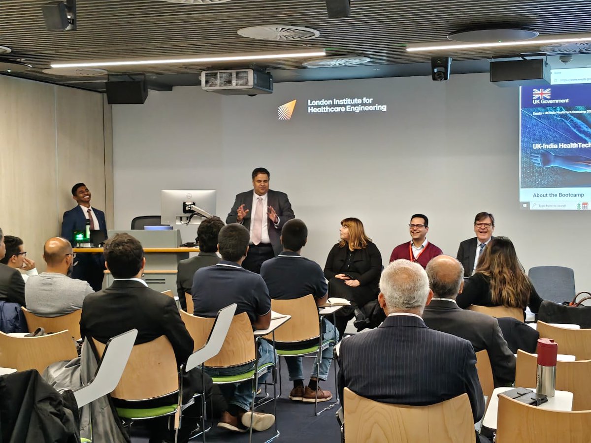 chandruiyer's tweet photo. Delighted to be in #London to kickstart the #UK immersion visit for the winners of the ๐ฎ๐ณ ๐ฌ๐ง #HealthTech bootcamp. Brilliant start to the week at the #LIHE with the support of colleagues from @biztradegovuk, @SciTechgovuk & @NIHRresearch. #Alivewithopportunity #BringonCardiff https://t.co/BfUqFH3M7n