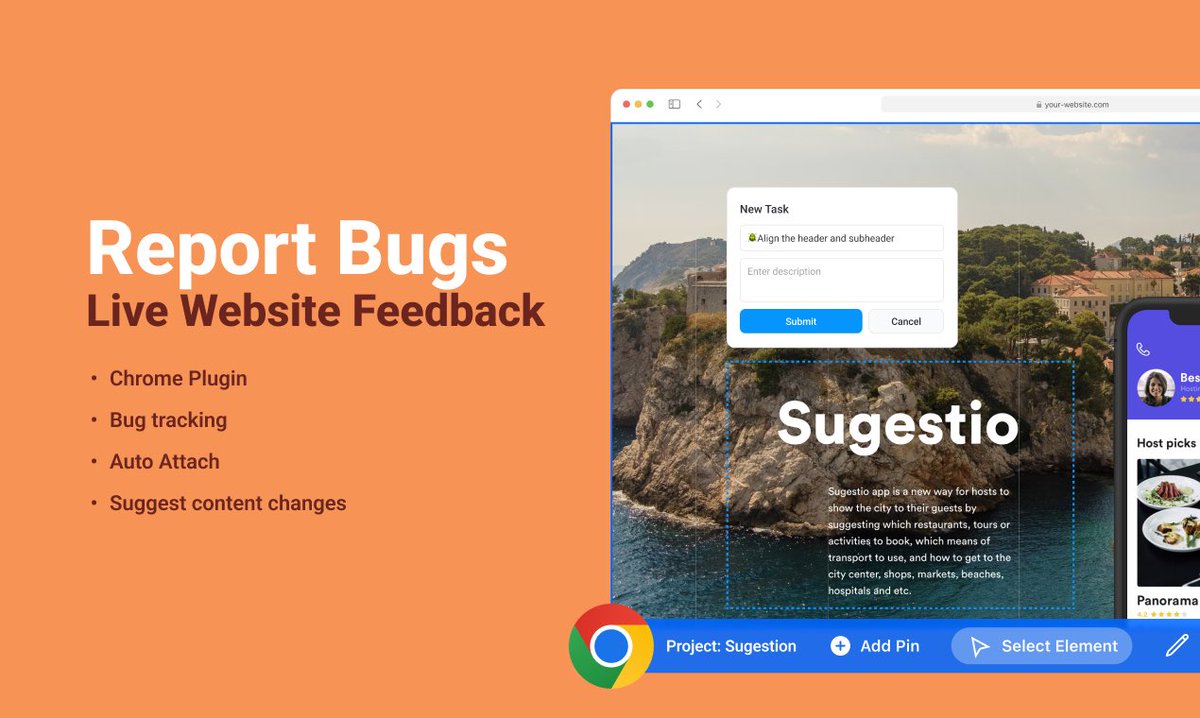 evrybo's tweet photo. 🐞 Bug Reporting
Report and track issues directly on live websites or products using a Kanban-style board. https://t.co/Z5QSNPT4rS