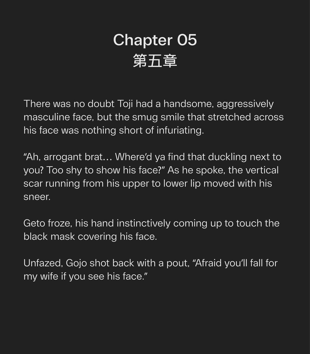 r1rang's tweet photo. 💕the mastery of (unspoken) love

📹 ch 5/6 
📹 TL of 暗恋大师 by Leaves12
📹 🔞 #五夏 #Goge 
📹 adult Gojo x minor(17) Geto
📹 nsfw streamers AU

the livestream p*rn battle between fushiguro ‘mountain pecs’ toji &amp; the duo of gojo &amp; geto commences 💦 

link below ⬇️ https://t.co/Zj4SdRkeaO
