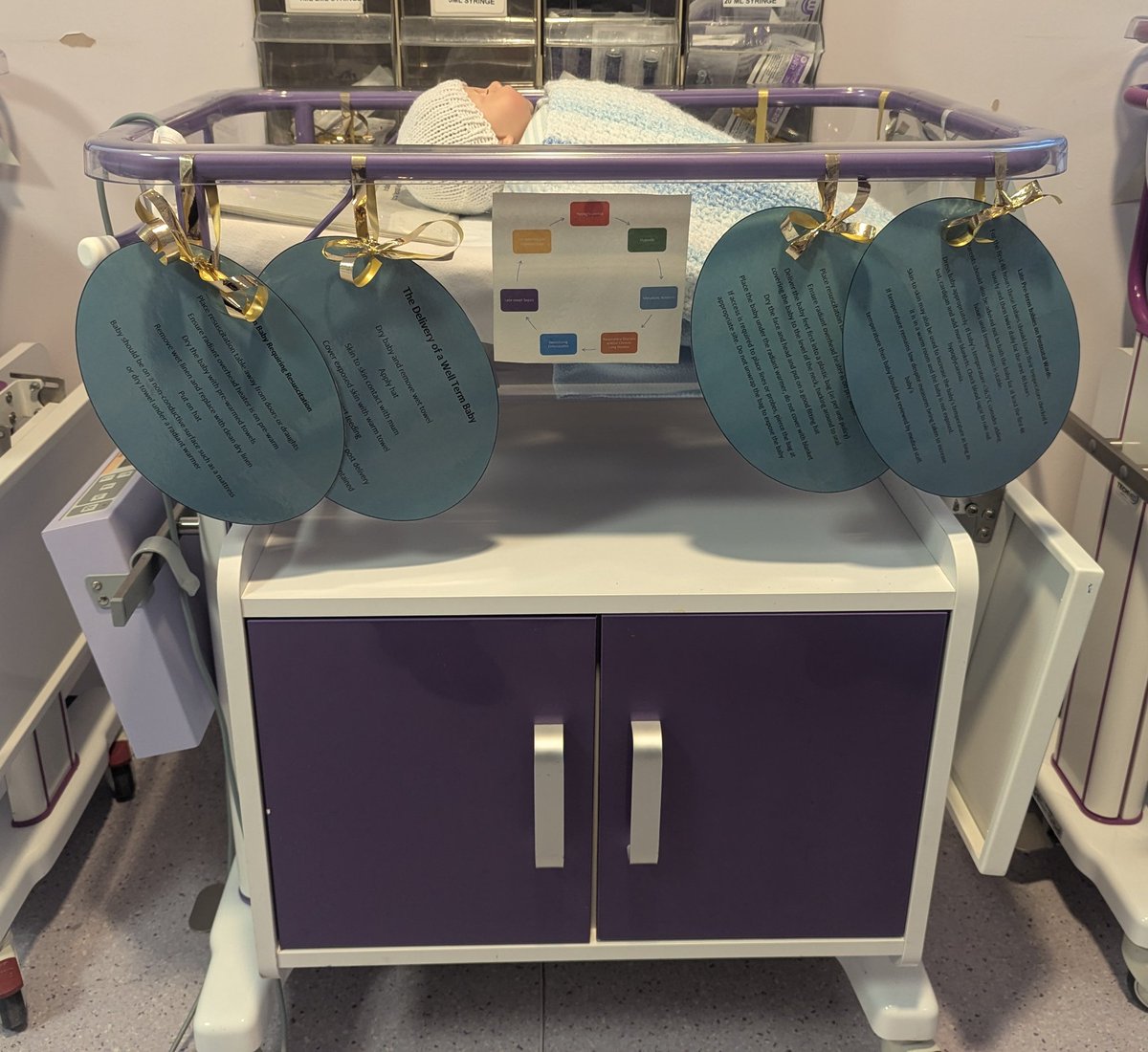 Day 2 of Optimisation Week: Focus on Deferred Cord Clamping and Thermoregulation! We have our teaching cots ready and some fun activities planned! #pretermoptimisationweek #pretermoptimisation <a href="/innovationnwc/">Health Innovation North West Coast</a> <a href="/HealthInnovMcr/">Health Innovation Manchester</a> <a href="/NWNeonatalODN/">NW Neonatal ODN</a> <a href="/LeanneMulholla5/">Leanne Mulholland</a> <a href="/shazhyde/">sharon hyde</a>