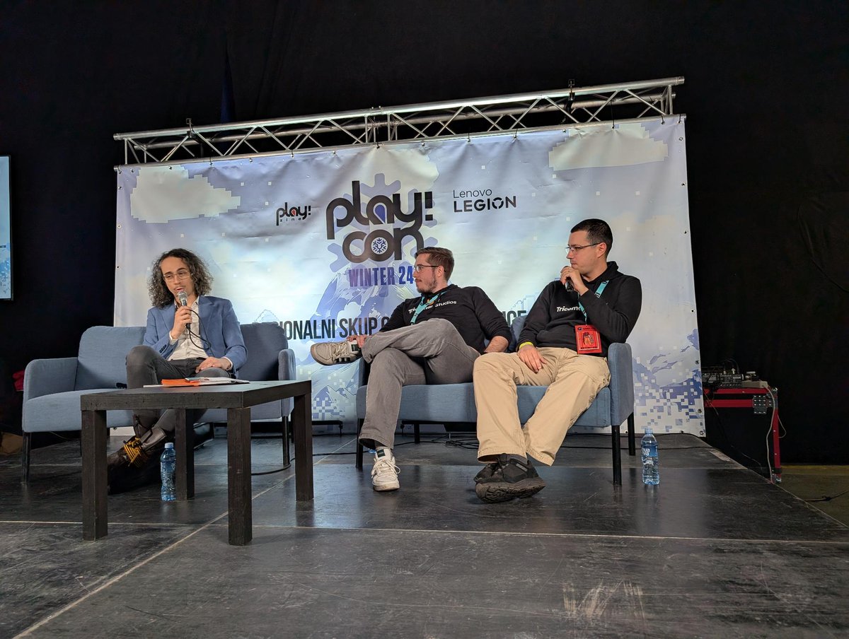 GodforgedGame's tweet photo. We had a blast at Games.Con Belgrade!
Big shout out to all the folks who played the early technical build of Godforged and gave us valuable feedback! 💪

Our founders also gave a talk on Designing worlds &amp; building bridges sharing the stage with amazing devs from Serbia 🇷🇸 https://t.co/hY51UTbxeF
