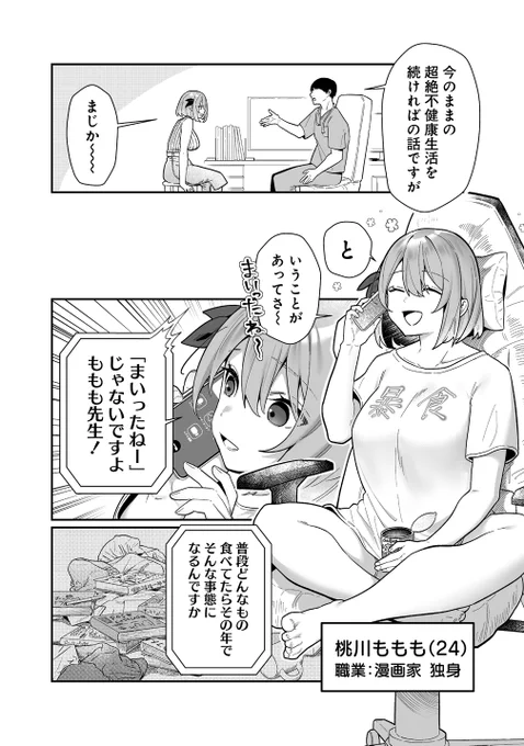 限界漫画家が美味い飯で最強ボディを目指す話(2/7) 