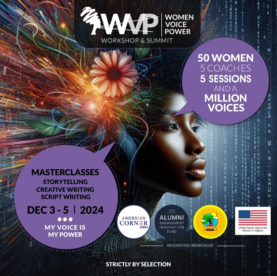 READLAND GLOBAL PRESENTS WOMEN POWER VOICE WORKSHOP AND SUMMIT

We are thrilled to announce the implementation of the AEIF Project 2024 with the Women Power Voice Workshop.
Thank you
<a href="/usinnigeria/">U.S. Mission Nigeria</a> @voicesofexchange

#AEIF2024
#ExchangeAlumni