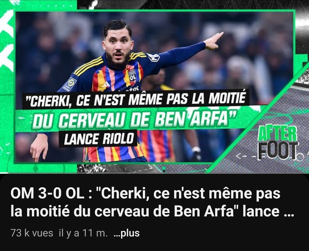 MarwanBelkacem's tweet photo. Les retournements de veste concernant Cherki, c'est un délice.

Il faudrait expliquer comment un demi-cerveau peut pousser en quelques mois.

Ça vaudrait un prix Nobel. 🫣 https://t.co/ENyAKNnxI6