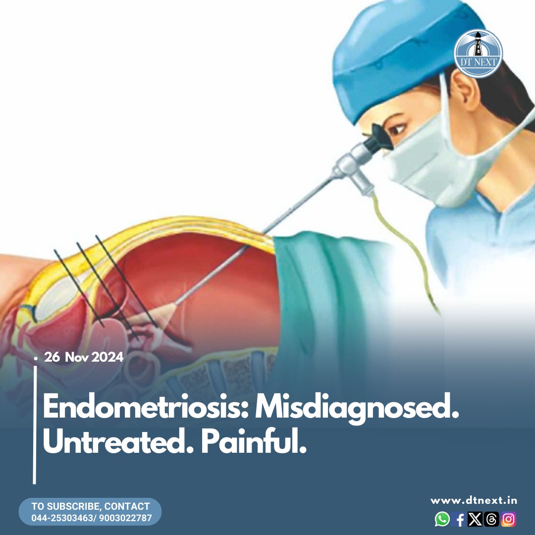 dt_next's tweet photo. Endometriosis is one of the most #underdiagnosed, #misdiagnosed, and mistreated diseases. Symptoms such as #painful #periods, diarrhoea, and painful bowel movements.
✒️ @Shweta_journo
Read in detail:
🔗: https://t.co/sIBG574LUo
#dtnext #dtnexthealth #women #endometriosis https://t.co/plgbe3fQPM