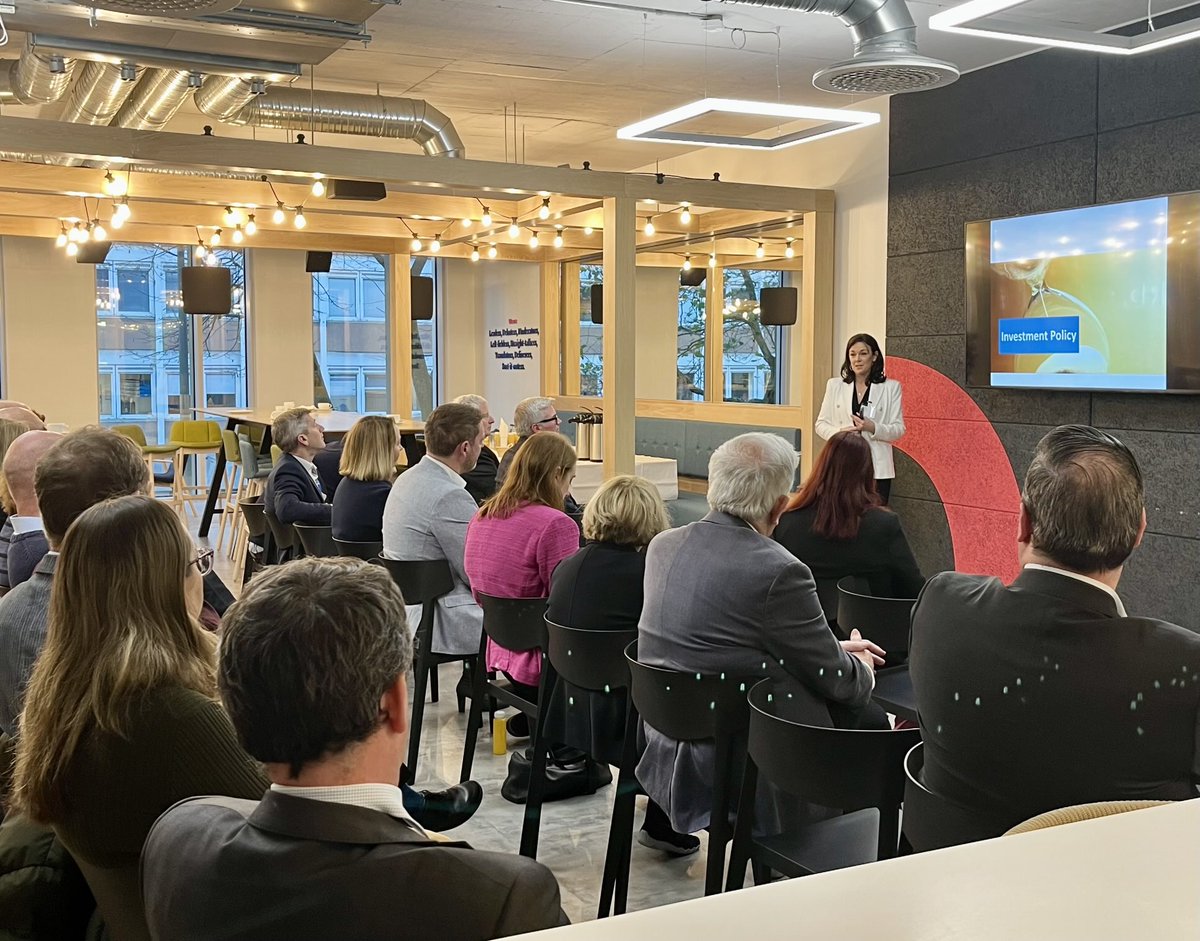 RDJ_LLP's tweet photo. Next up this morning, Denise Fitzgerald, Director at Goodbody and former Chief Executive of Temple Street Foundation discusses the key considerations when writing investment policies. #Goodbody #InvestmentPolicies https://t.co/ScoUYaOIbq