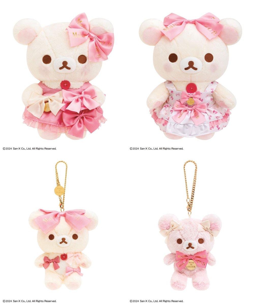 korilakkuma_net's tweet photo. STRIPE CLUBで一部商品の再販売！

受注期間：2024年11月29日(金)10:00～12月8日(日)23:59まで

【受注生産】
・バッグチャーム(コリラックマ)
・バッグチャーム(くまのぬいぐるみ)
・ぬいぐるみ
・スペシャルコラボぬいぐるみ
https://t.co/qytLA9tnM6 https://t.co/ZTfrkn0au5