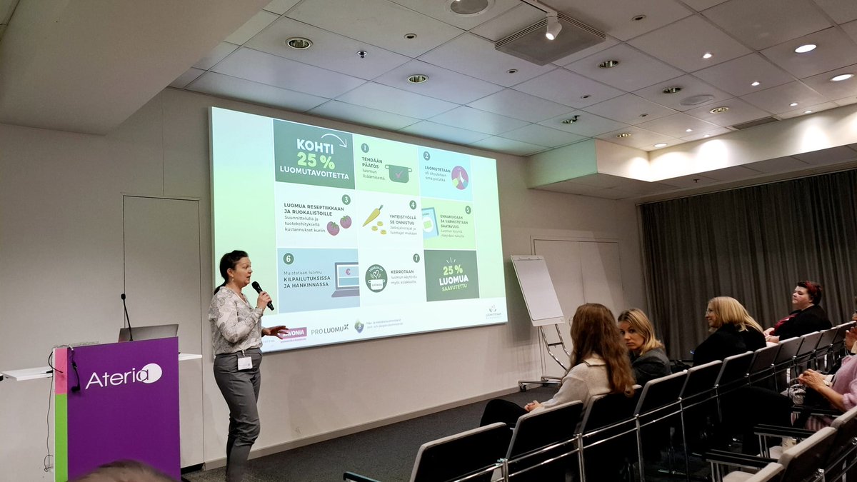 Pro Luomu ry (@proluomu) on Twitter photo Viisasta vastuullisuustyötä -kokonaisuudessa vuorossa tietoa ruokapalveluiden luomun käytöstä. <a href="/AuraLamm/">Aura Lamminparras</a> kertoo, ett ruokapalvelut haluavat lisätä luomua ja @AArolaakso miten tämä onnistuu. #luomutetaan #ruokapalvelut <a href="/messukeskus/">Helsingin Messukeskus</a> <a href="/mmm_fi/">MMM</a> <a href="/Hankintalahetti/">Auli Väänänen, hankintalähettiläs</a> Viisasta vastuullisuustyötä -kokonaisuudessa vuorossa tietoa ruokapalveluiden luomun käytöstä. <a href="/AuraLamm/">Aura Lamminparras</a> kertoo, ett ruokapalvelut haluavat lisätä luomua ja @AArolaakso miten tämä onnistuu. #luomutetaan #ruokapalvelut <a href="/messukeskus/">Helsingin Messukeskus</a> <a href="/mmm_fi/">MMM</a> <a href="/Hankintalahetti/">Auli Väänänen, hankintalähettiläs</a>