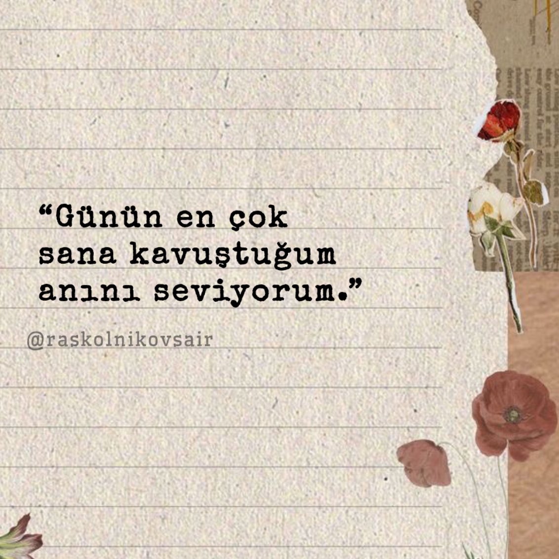 Raskolnikovsair's tweet photo. “Günün en çok
sana kavuştuğum anını seviyorum.” https://t.co/ZU9GyZTmlA
