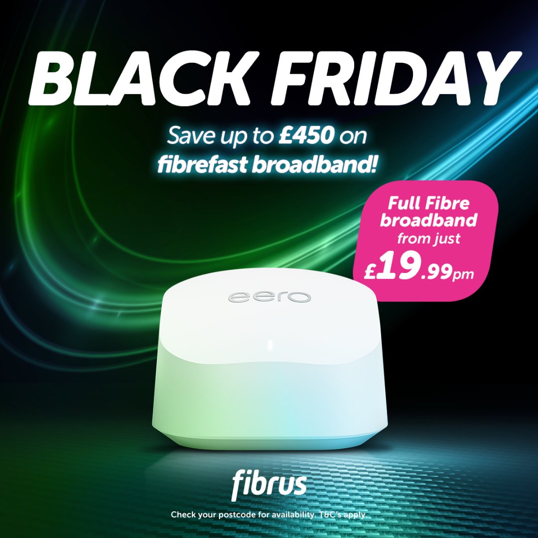 #BlackFriday is almost here, but our #deals are LIVE! 🔥

Switch NOW at fibrus.com &amp; enjoy:
✅ FREE installation 
✅ No mid-contract price hikes
✅ Full Fibre from just £19.99pm
✅ &amp; MORE!

⏳ Don’t miss your chance to save up to £450! Hurry, you won’t regret it 🤩