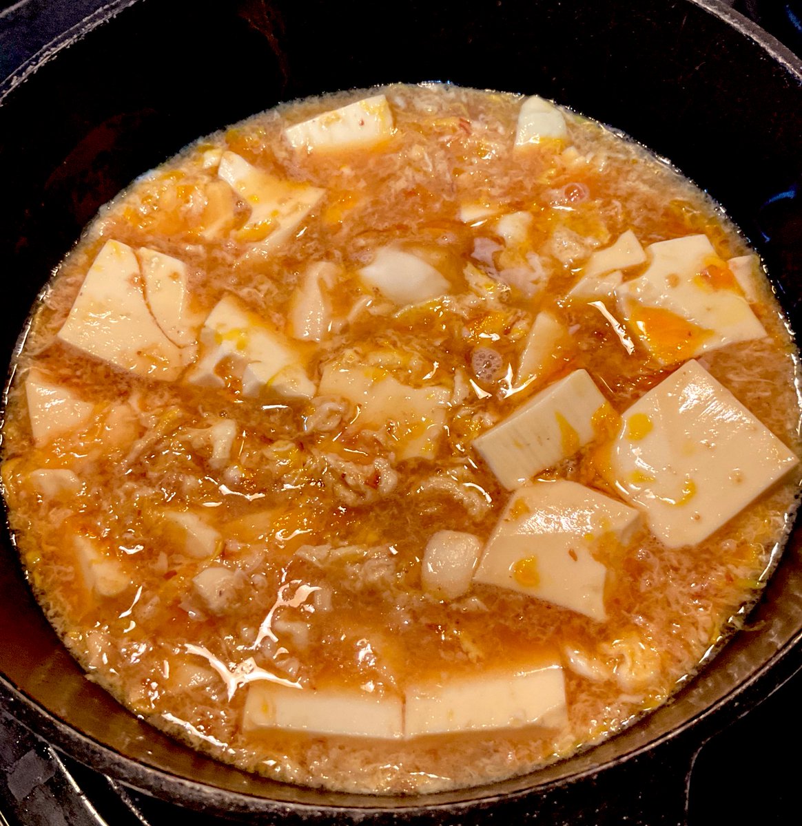 azumapapa's tweet photo. 豆腐を卵でとじた煮やっこ。これは好きな味。
#リュウジ https://t.co/pBlbyybF9o