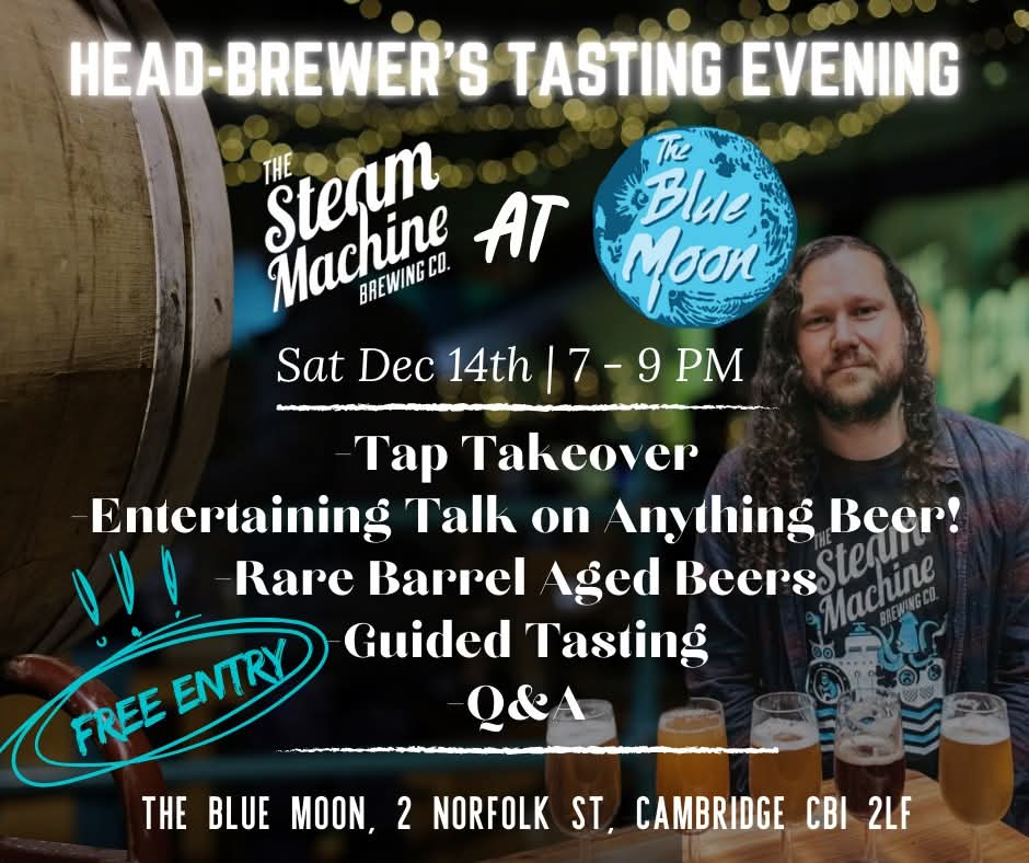 Nick Smith, Beer Adventures (@nicksmithfob) on Twitter photo Delighted to be heading to The Blue Moon Cambridge this December to give a talk and tasting.
Rumour has it I'll be taking a keg of the <a href="/salfordbeerfest/">Independent Salford Beer Festival ๐</a> winner Cherry & Dark Chocolate Dubbel collab <a href="/craftbeerncl/">Craft Beer Newcastle</a>
Know any Cambridge-based beer lovers? Please let them know! Delighted to be heading to The Blue Moon Cambridge this December to give a talk and tasting.
Rumour has it I'll be taking a keg of the <a href="/salfordbeerfest/">Independent Salford Beer Festival ๐</a> winner Cherry & Dark Chocolate Dubbel collab <a href="/craftbeerncl/">Craft Beer Newcastle</a>
Know any Cambridge-based beer lovers? Please let them know!
