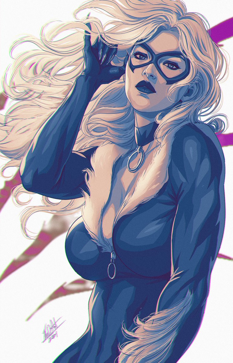 KODIART15's tweet photo. Black Cat - Commission https://t.co/FBgSmOYlmN