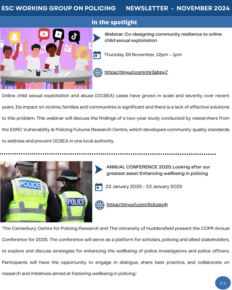 ESC Policing Working Group tweet media
