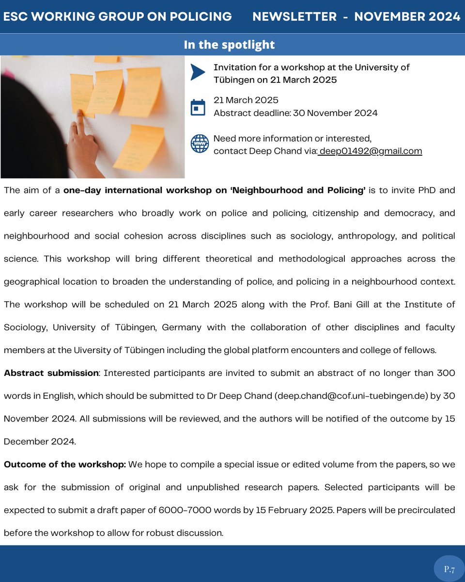ESC Policing Working Group tweet media