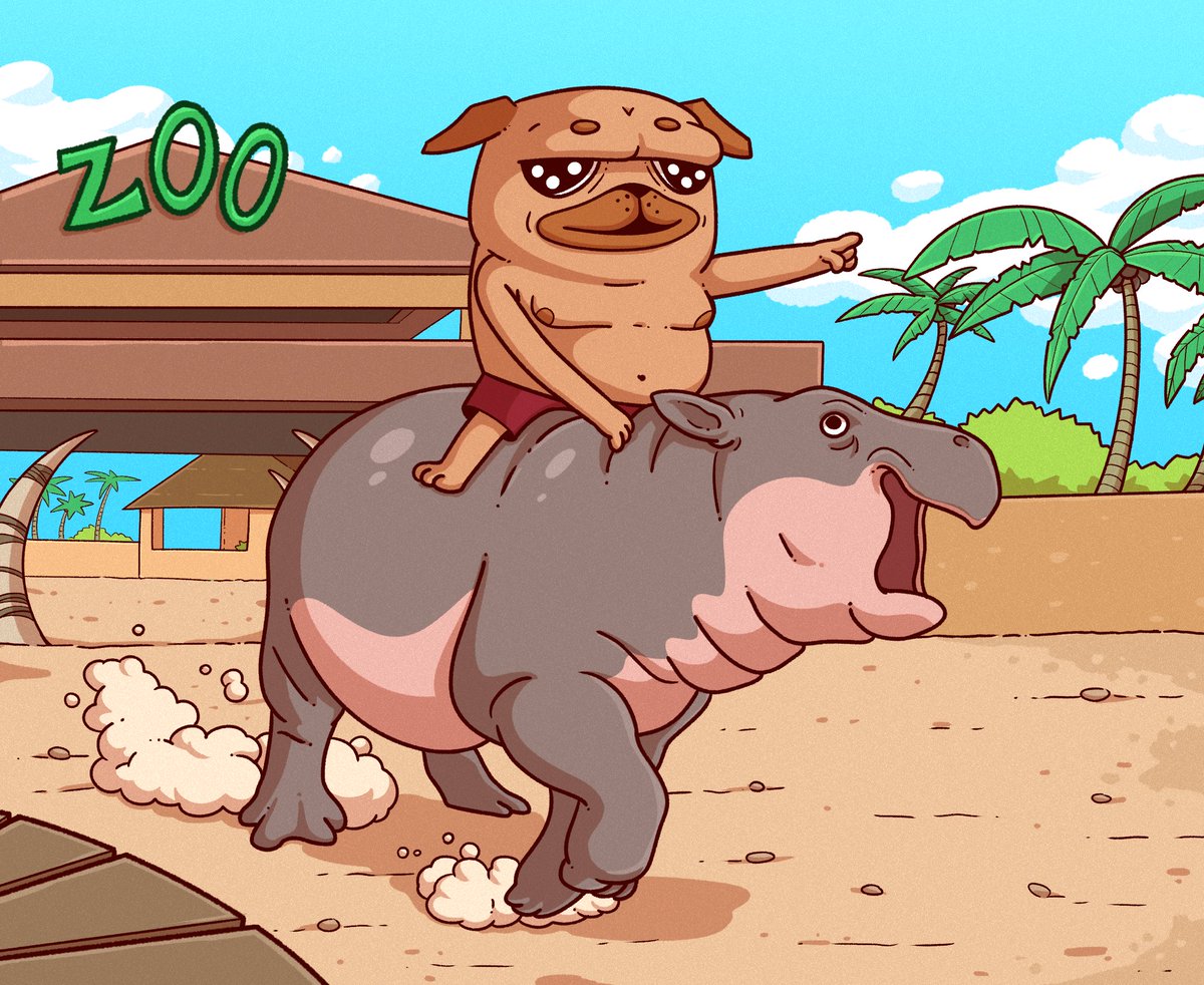 fudthepug's tweet photo. $FUD x $HIPPO leading the charge on SUI! 🚀 https://t.co/2HhxwnYuLV