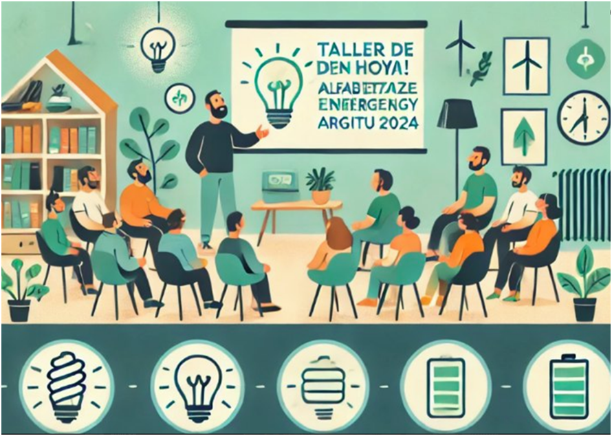 📢 Gaur tailerra Mutiloan! ALFABETIZAZIO ENERGETIKORAKO ARGITU TAILERRAK, ! 💡 Gure etxebizitzetan energia aurrezteko trikimailuak ikasi nahi dituzu? ⌚️Gaur, azaroak 26, 18:30etan Udaletxean izango gara. Zatoz gurekin! Denok elkarrekin argitu dezagun bidea!😀