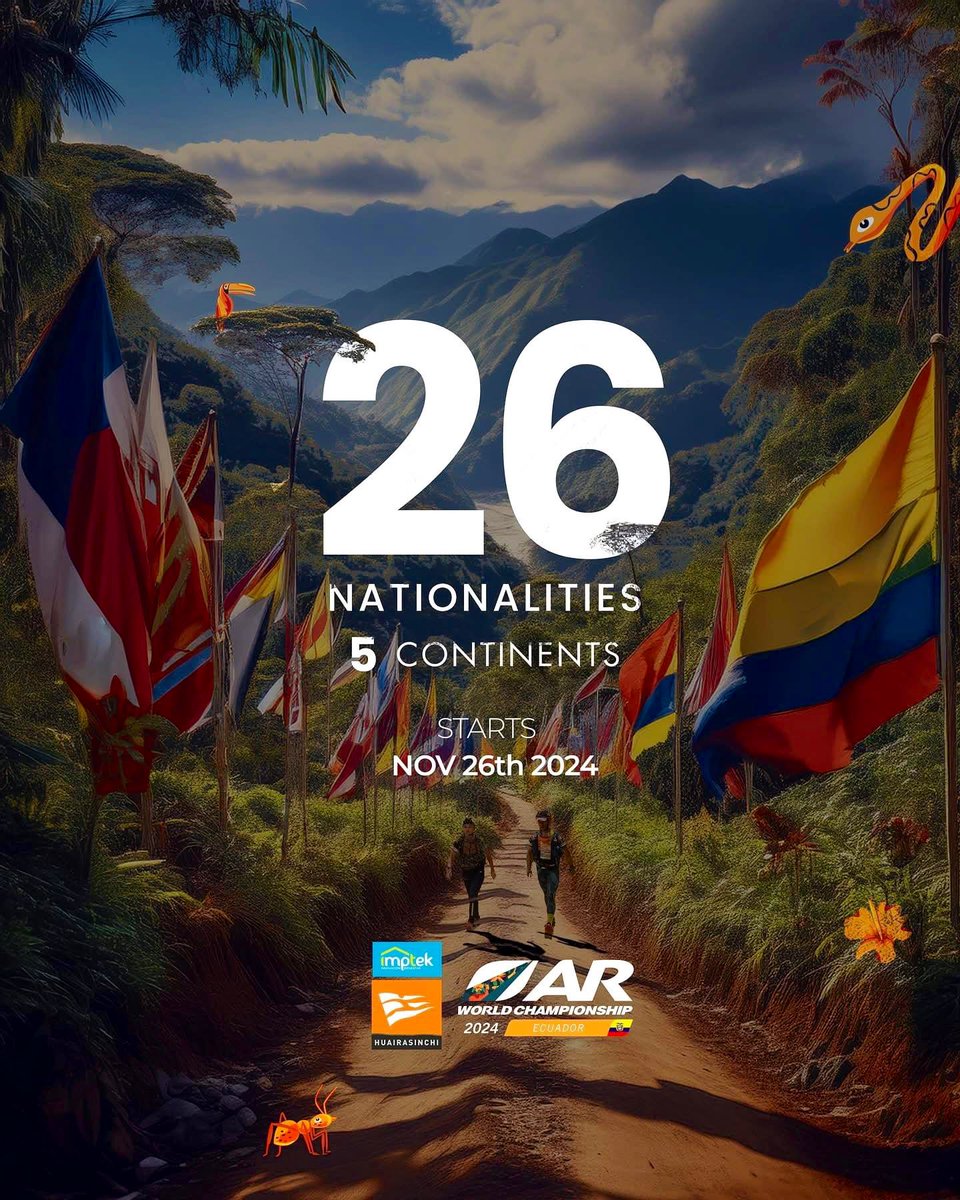KineticHeidi's tweet image. Welcome to Cuenca, Ecuador 🇪🇨 as we start to meet and greet all the teams from around the world!
Adventure Racing World Championship 2024 -The calm before the storm! 
#arwc2024 #adventureracing #WorldChampionship #Arworldseries #sportsnews @ARWorldSeries