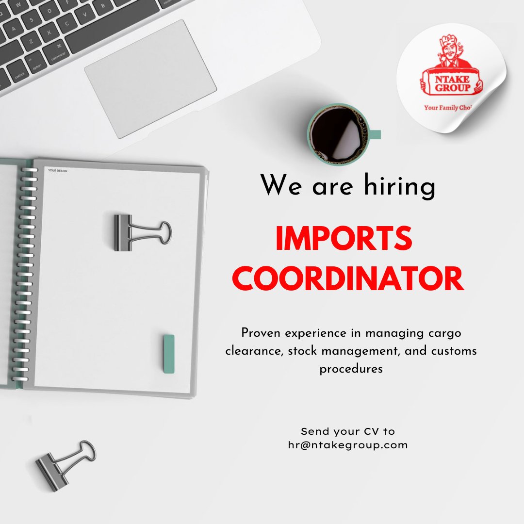 AWA_GROUP_LTD's tweet photo. We are hiring!

https://t.co/AFa6CFmHMY

#Jobs #ntakebakeryjobs #congratulationsqueen https://t.co/1xFIqoBl5L